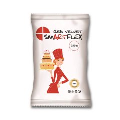 Smartflex Červená Velvet Vanilka 250 g - potahovací a modelovací hmota