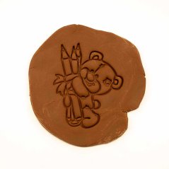 Medvídek s pastelkami | dvoudílné vykrajovátko