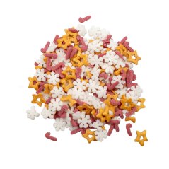 Vánoční cukrové zdobení hvězdičky a vločky (60 g)