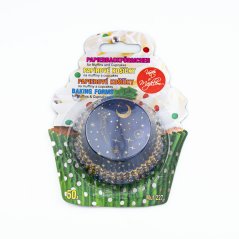 Hvězdná obloha | papírové košíčky na muffiny a cupcakes | 50 ks