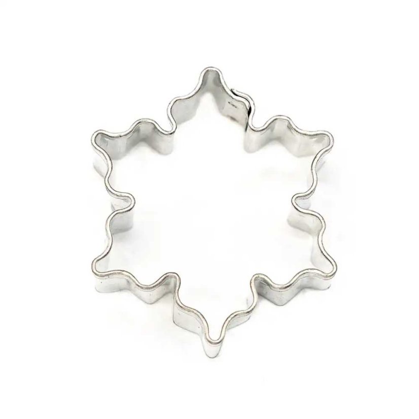 Vroubkovaná hvězdička malá | vykrajovátko se středem