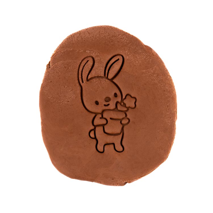 Zajíček s květináčem | dvoudílné vykrajovátko