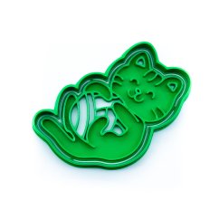 Kočka s klubkem | dvoudílné vykrajovátko