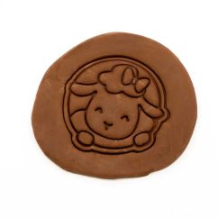 Beránek s mašličkou | dvoudílné vykrajovátko