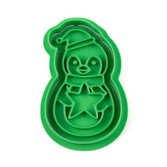 Tučňák s hvězdou | dvoudílné vykrajovátko