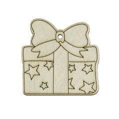 Dárek vánoční dřevěná omalovánka 90 mm