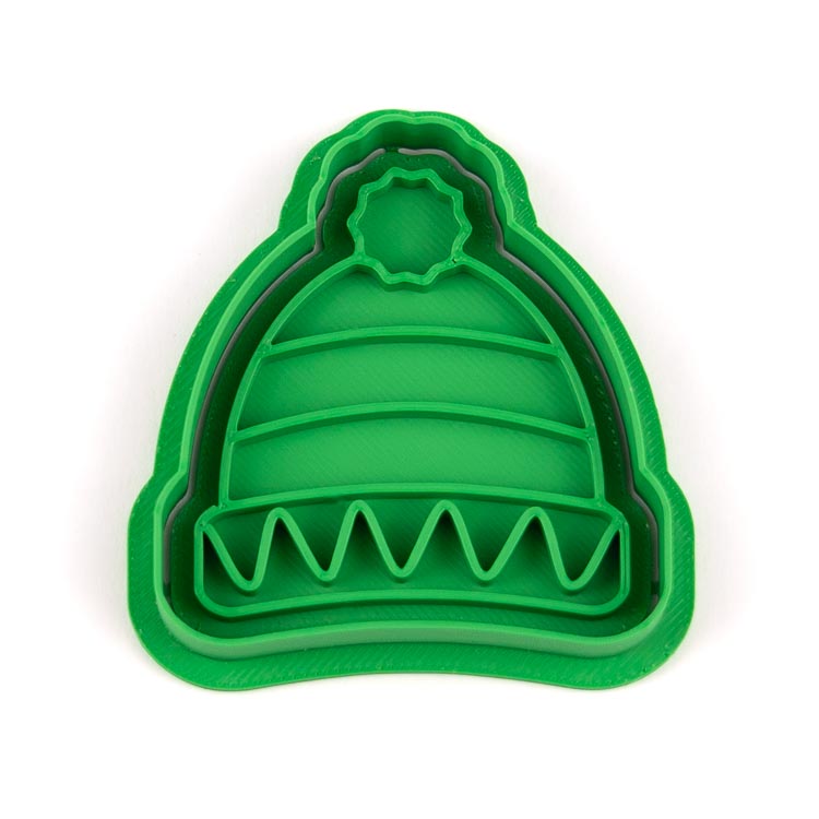 Zimní čepice | dvoudílné vykrajovátko