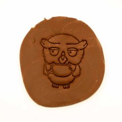 Sova s kávou | dvoudílné vykrajovátko