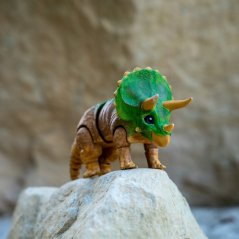 Triceratops | pohyblivá 3D omalovánka + barvy a štětec