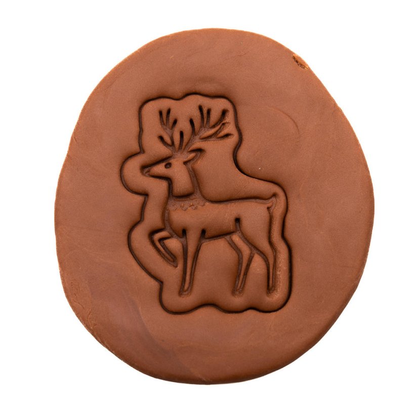 Vánoční jelen 1 | dvoudílné vykrajovátko