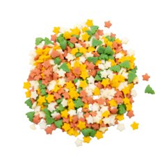 Vánoční cukrové zdobení Stromečky a hvězdičky (100 g)