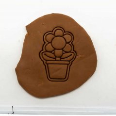 Kwiat w doniczce 1 | foremka / wykrawacz do ciastek