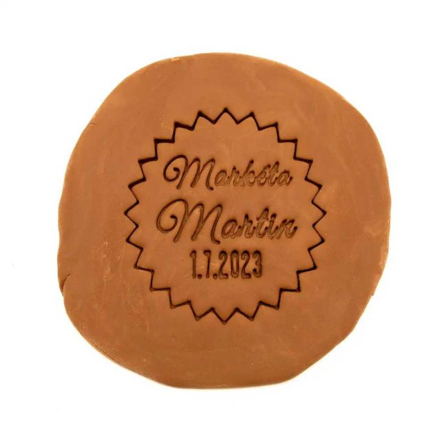 Kruh se jmény a datem | vykrajovátko na zakázku