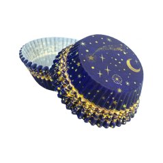 Hvězdná obloha | papírové košíčky na muffiny a cupcakes | 50 ks