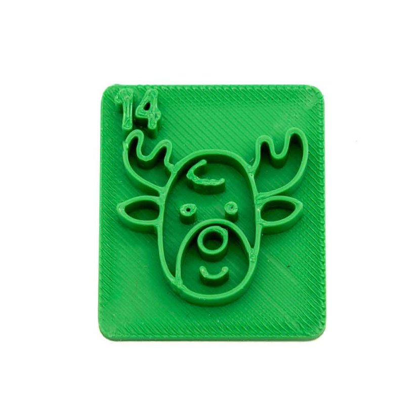 Sob s číslem 14 | razítko pro adventní kalendář