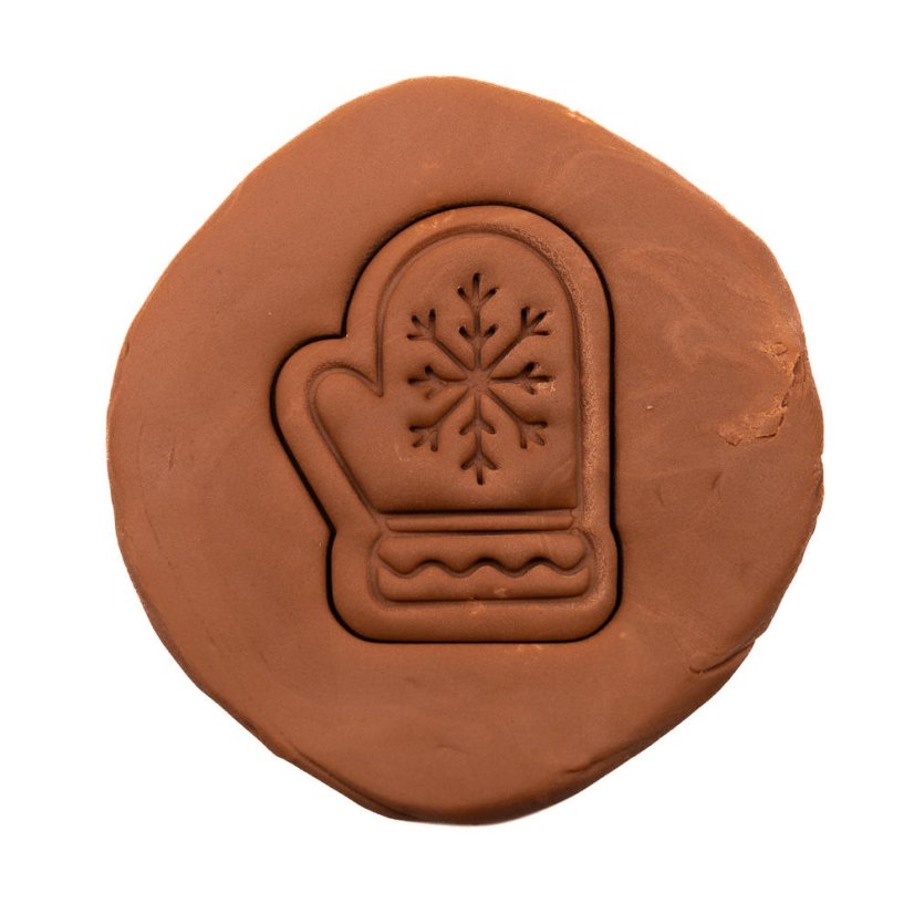 Rukavice s vločkou | dvoudílné vykrajovátko