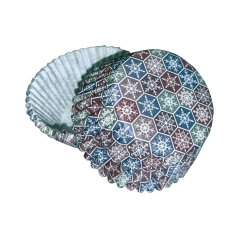 Sněhové vločky | papírové košíčky na muffiny a cupcakes | 50 ks