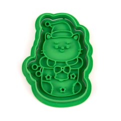 Kočka v ponožce | dvoudílné vykrajovátko