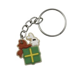 Dárky vánoční klíčenka gumová 35 mm