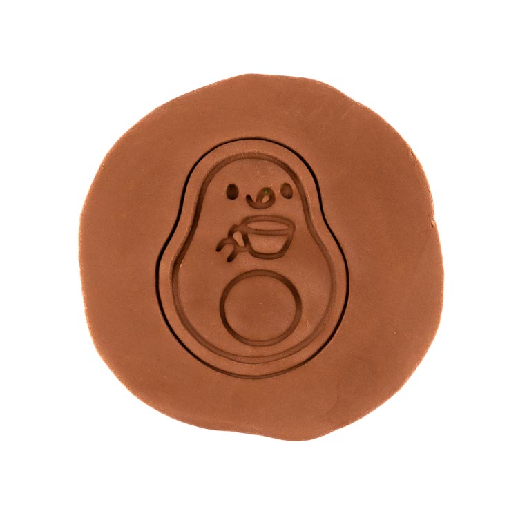 Avokádo s kávou | dvoudílné vykrajovátko