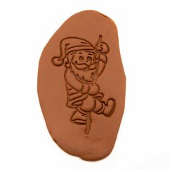 Santa na laně | dvoudílné vykrajovátko