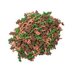 Vánoční cukrové zdobení Sobíci, punčochy a cukrové hůlky (100 g)