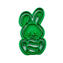 Zajíček s kraslicí 1 | dvoudílné vykrajovátko