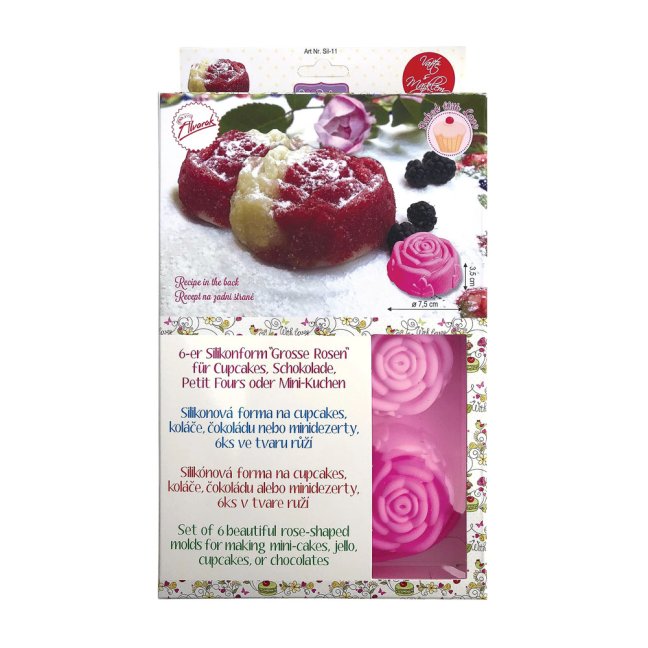 6 růží | silikonová forma na pečení