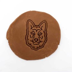 Německý ovčák - hlava | dvoudílné vykrajovátko