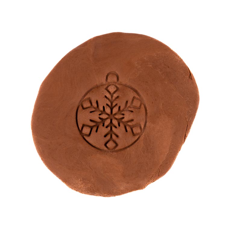 Ozdoba s vločkou 1 | dvoudílné vykrajovátko