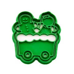 Vagónek s perníčky | dvoudílné vykrajovátko