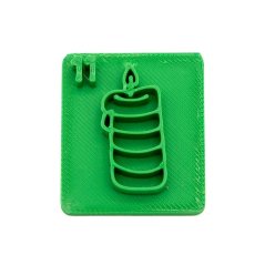 Svíčka s číslem 11 | razítko pro adventní kalendář