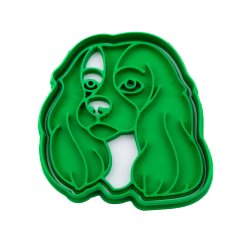 King Charles španěl - hlava | dvoudílné vykrajovátko