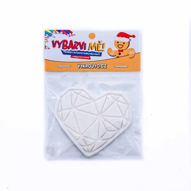 Diamantové srdce | magnetka Vybarvi mě!
