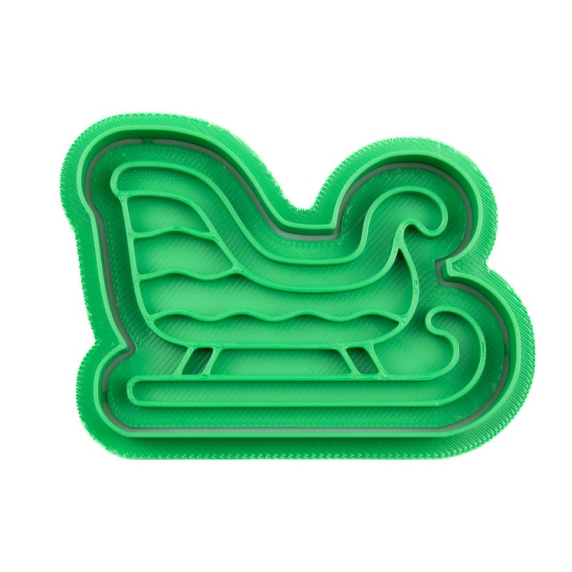 Santovo sáně | dvoudílné vykrajovátko