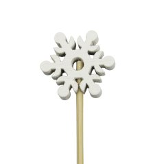 Vločka 1 vánoční dekorační zápich 12 cm