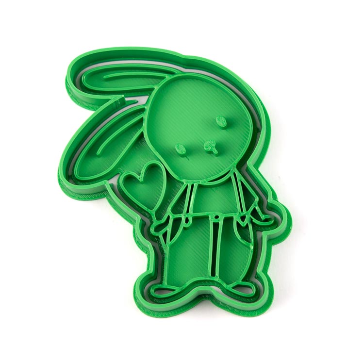 Zajíček se srdíčkem | dvoudílné vykrajovátko