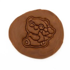 Medvídek se srdíčky | dvoudílné vykrajovátko