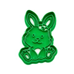 Zajíček s kytičkou | dvoudílné vykrajovátko