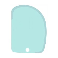 Univerzální škrabka na těsto 13x9cm -Tyrkysová