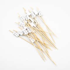 Sněhulák 3 vánoční dekorační zápich 12 cm