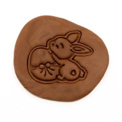 Zajíček s vajíčkem | dvoudílné vykrajovátko