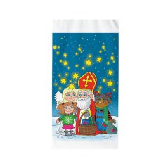 Mikulášský sáček PE s motivem Noční obloha 20x39 cm