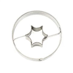 Kolečko + dutá hvězdička | vykrajovátko se středem