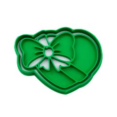 Srdce s mašlí | dvoudílné vykrajovátko