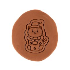 Kočka v ponožce | dvoudílné vykrajovátko