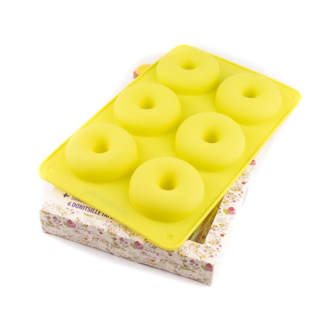 6 donutů nebo bagelů | silikonová forma na cukroví
