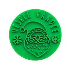 Vánoční se Santou | razítko s přáním