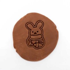 Zajíček 5 - vánoční | dvoudílné vykrajovátko