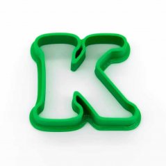 Litera K - podstawowa | foremka / wykrawacz do ciastek
